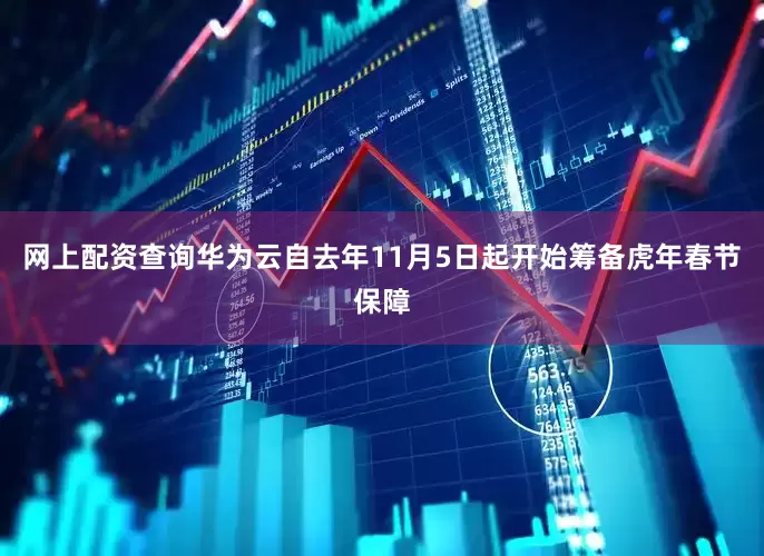 网上配资查询华为云自去年11月5日起开始筹备虎年春节保障