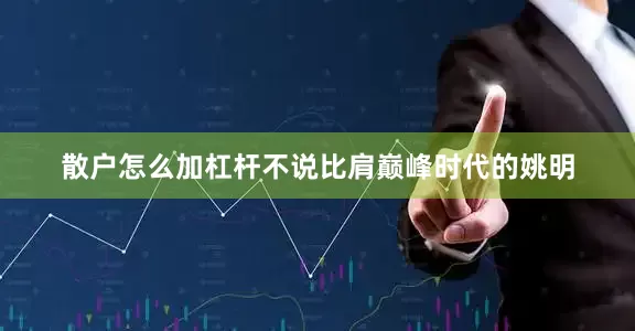 散户怎么加杠杆不说比肩巅峰时代的姚明